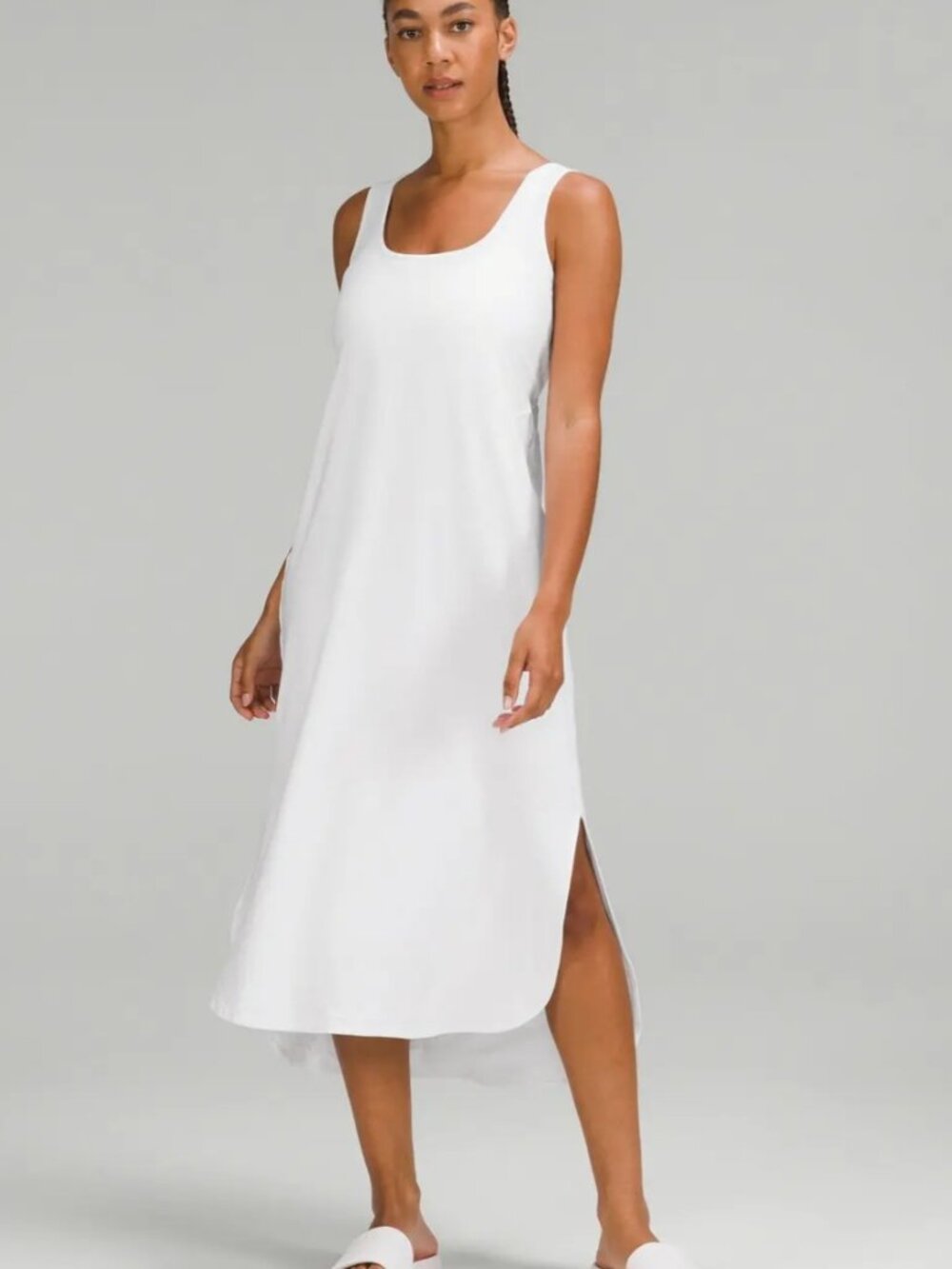 Lululemon Pima cotton open back midi dress size 10